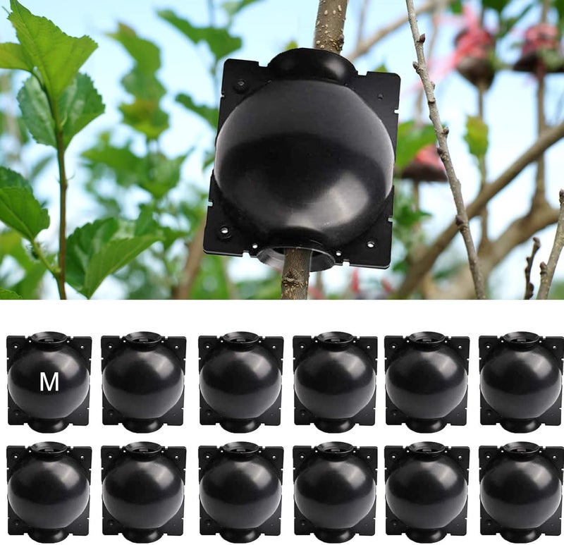 ZUCKBOX 12 PCS Plant Root Growing Box, Reusable Air Layering Propagation Kit Plant Rooting Device, Plant Rooting Grafting Box for Fast Propagation Plants, Medium - Image 1